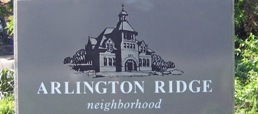Arlington Ridge neighborhood sign
